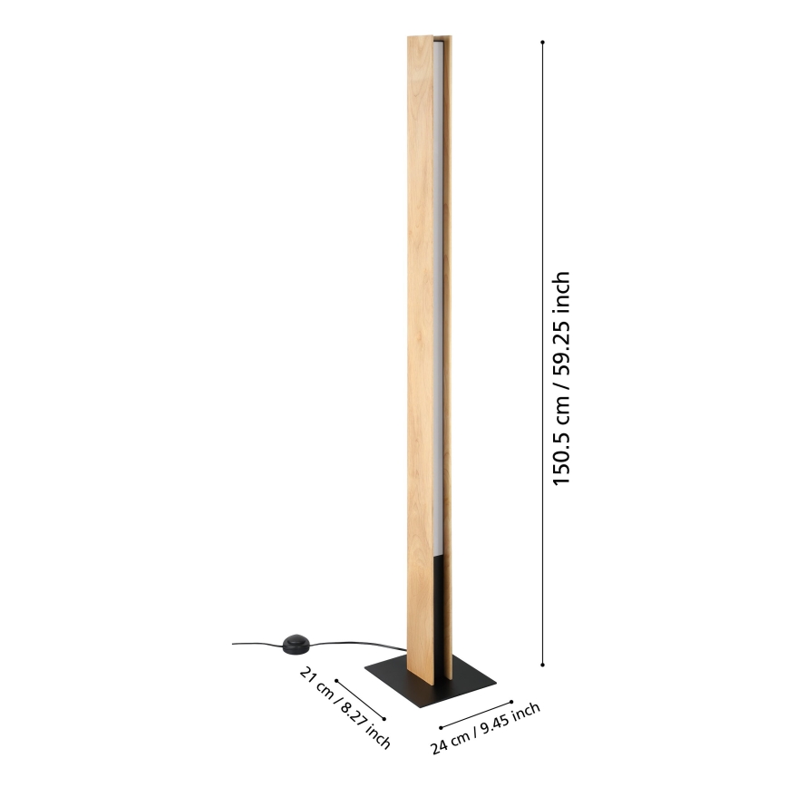 Eglo - LED RGBW Stmívatelná stojací lampa LED/35W/230V 2700-6500K