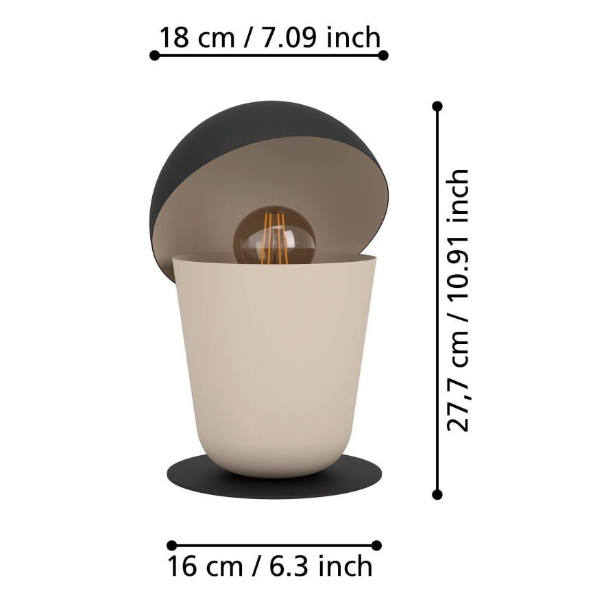 Eglo - Stolní lampa 1xE27/40W/230V