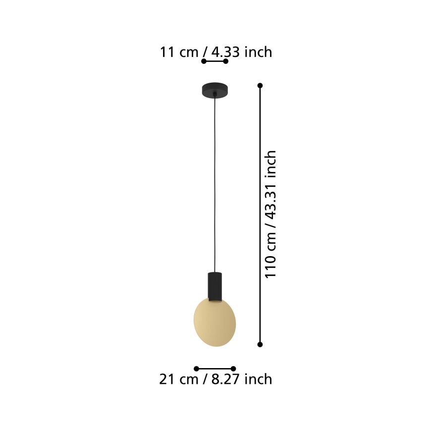 Eglo - LED Lustr na lanku 1xGU10/4,5W/230V 3000K