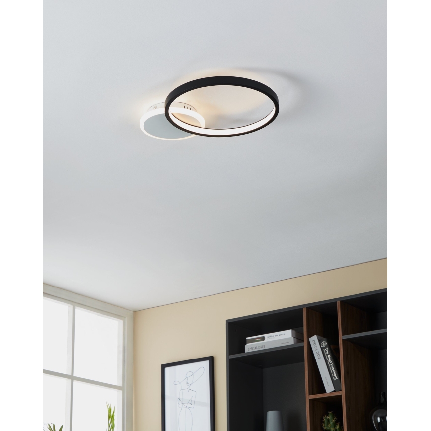 Eglo - LED Stmívatelné stropní svítidlo LED/15W/230V černá + dálkové ovládání