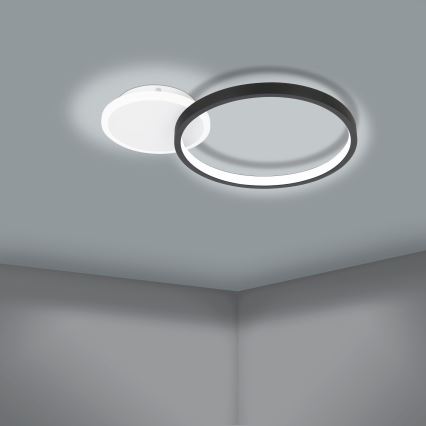 Eglo - LED Stmívatelné stropní svítidlo LED/15W/230V černá + dálkové ovládání