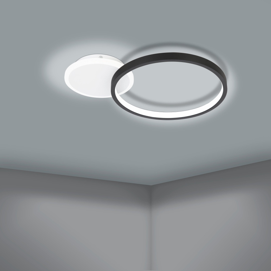 Eglo - LED Stmívatelné stropní svítidlo LED/15W/230V černá + dálkové ovládání