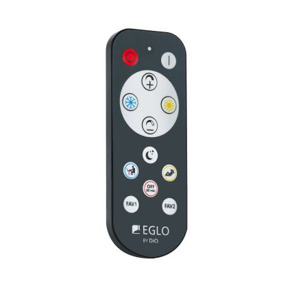 Eglo - LED Stmívatelné stropní svítidlo LED/15W/230V černá + dálkové ovládání