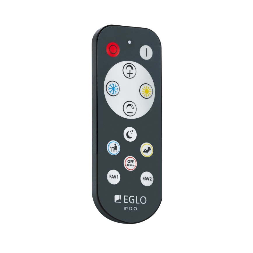 Eglo - LED Stmívatelné stropní svítidlo LED/15W/230V černá + dálkové ovládání