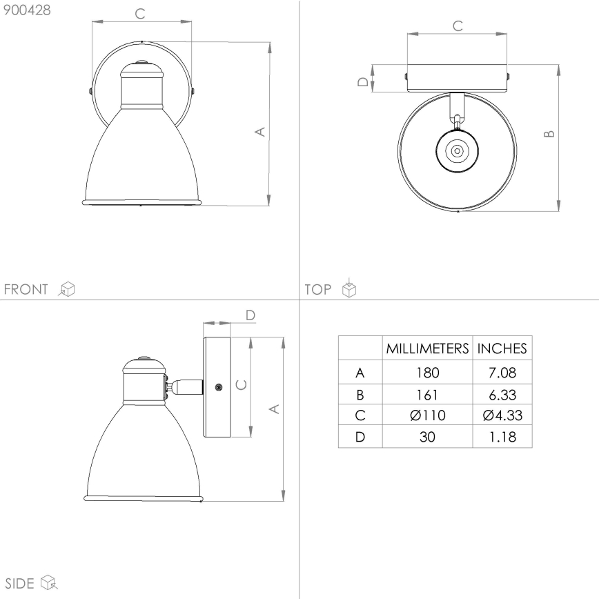 Eglo - LED Koupelnové nástěnné svítidlo 1xGU10/3W/230V IP44
