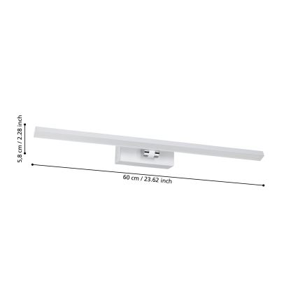 Eglo - LED Koupelnové osvětlení zrcadla LED/5W/230V IP44 bílá