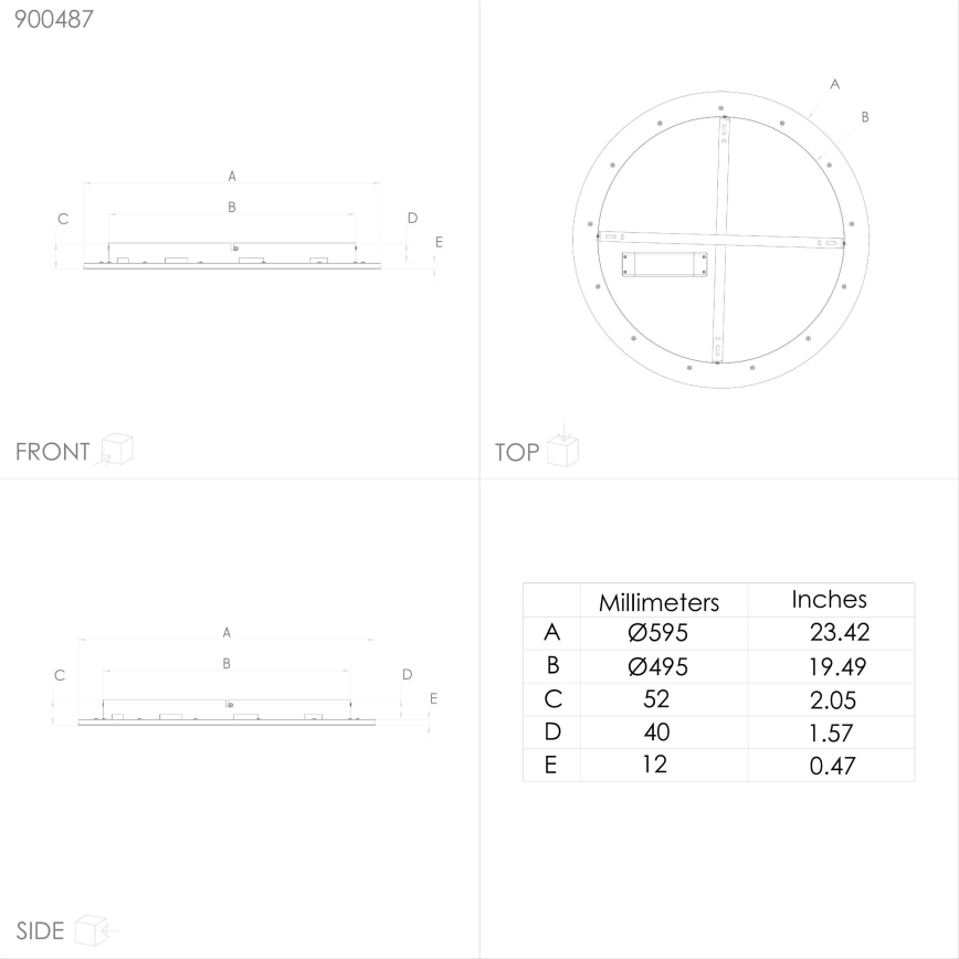 Eglo - LED RGBW Stmívatelné stropní svítidlo LED/35W/230V 2700-6500K