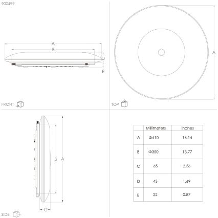 Eglo - LED Stropní svítidlo LED/19,5W/230V