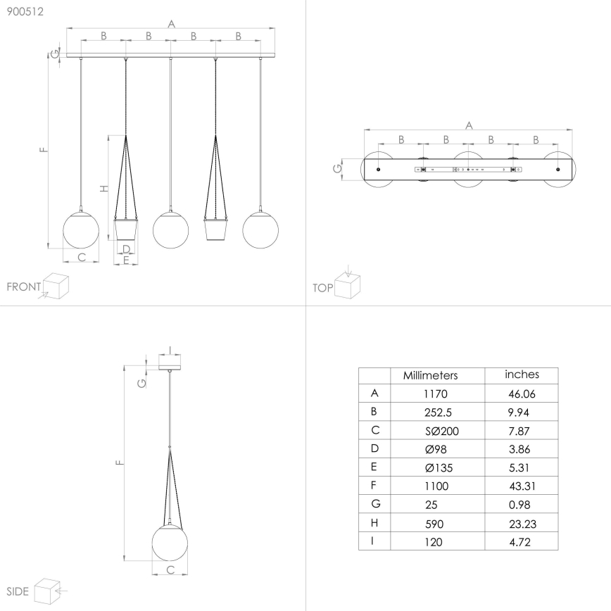 Eglo - Lustr na lanku 3xE27/40W/230V