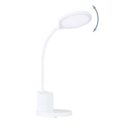 Eglo - LED Stmívatelná stolní lampa LED/2,1W/5V 1500 mAh bílá