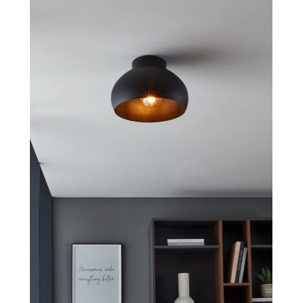 Eglo - Stropní svítidlo 1xE27/40W/230V černá