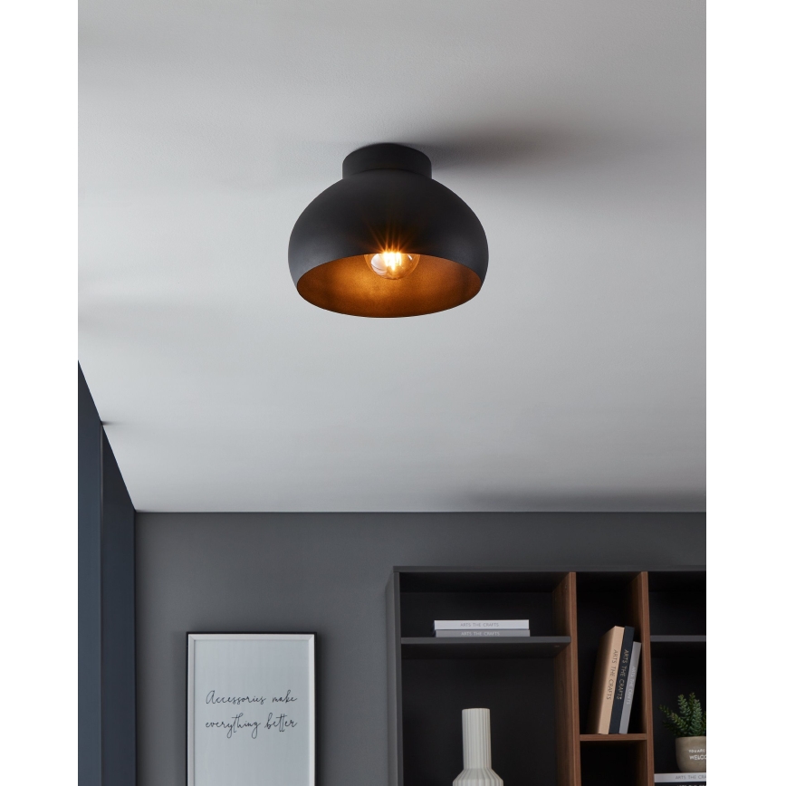 Eglo - Stropní svítidlo 1xE27/40W/230V černá
