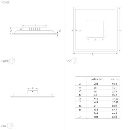 Eglo - LED Stropní svítidlo LED/28W/230V