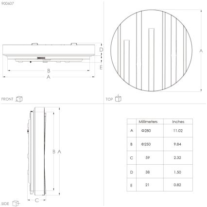 Eglo - LED Stropní svítidlo LED/10W/230V pr. 28 cm