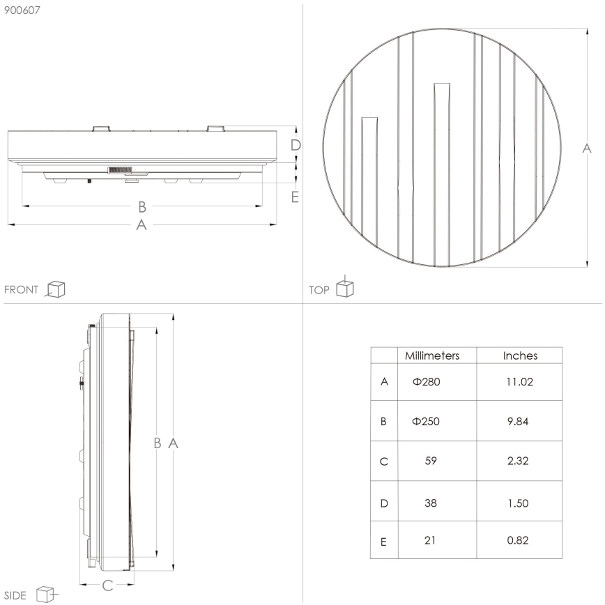 Eglo - LED Stropní svítidlo LED/10W/230V pr. 28 cm