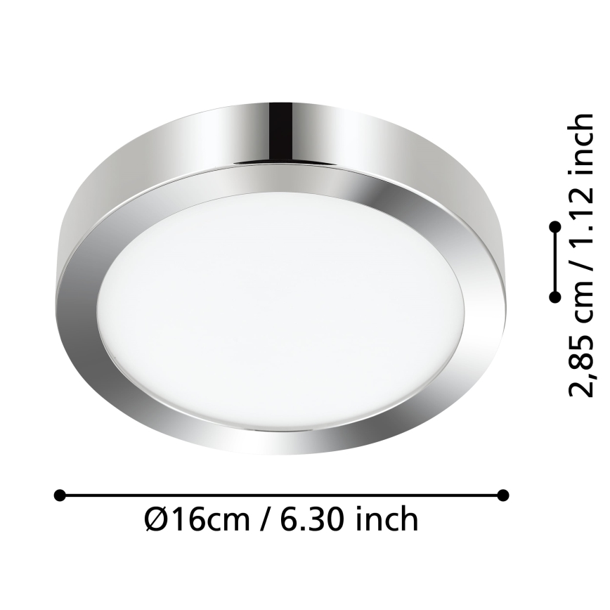 Eglo - LED Koupelnové stropní svítidlo LED/11W/230V IP44 lesklý chrom
