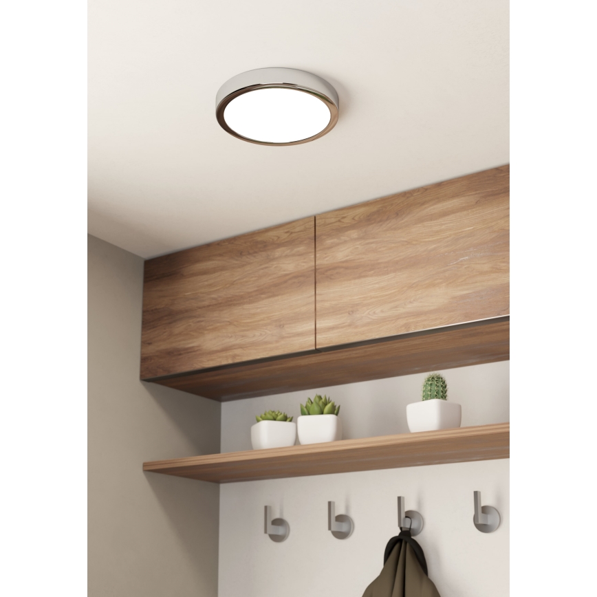 Eglo - LED Koupelnové stropní svítidlo LED/17W/230V IP44 lesklý chrom