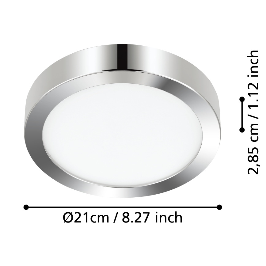 Eglo - LED Koupelnové stropní svítidlo LED/17W/230V IP44 lesklý chrom