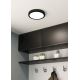 Eglo - LED Koupelnové stropní svítidlo LED/17W/230V černá IP44