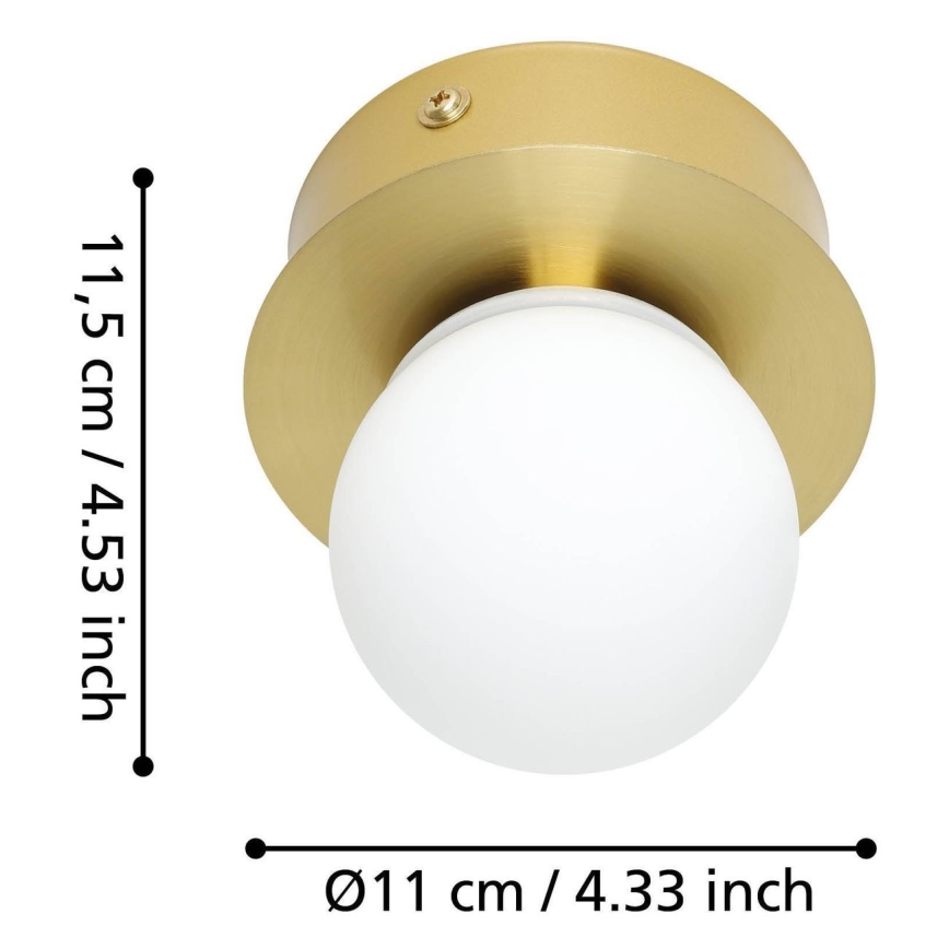 Eglo - LED Koupelnové stropní svítidlo LED/3,3W/230V IP44 zlatá