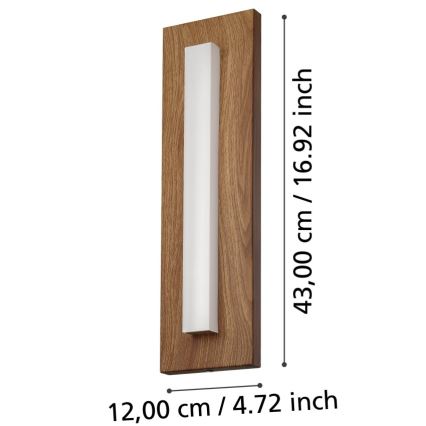 Eglo - LED Venkovní nástěnné svítidlo LED/7W/230V IP44
