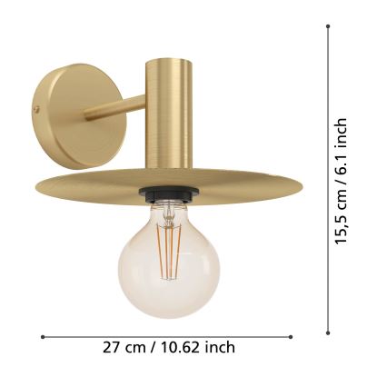 Eglo - Nástěnné svítidlo 1xE27/40W/230V