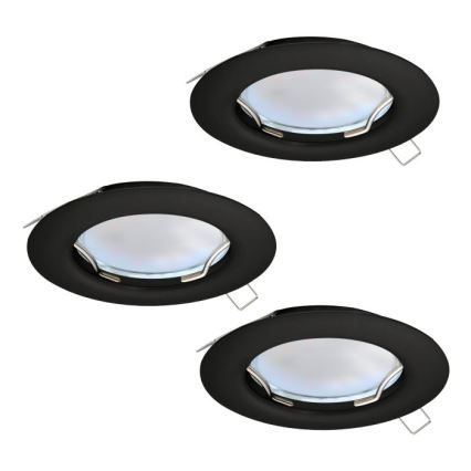 Eglo - SADA 3x LED Podhledové svítidlo PENETO 1xGU10/2,8W/230V