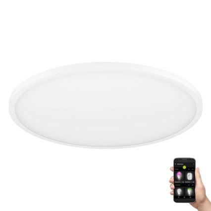 Eglo - LED Stmívatelné stropní svítidlo LED/33,5W/230V pr. 45 cm bílá