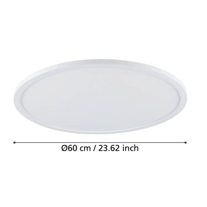 Eglo - LED Stmívatelné stropní svítidlo LED/41W/230V pr. 60 cm bílá