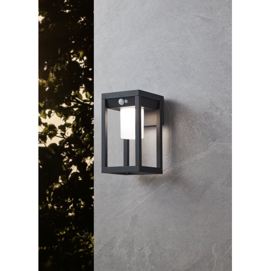 Eglo - LED Solární nástěnné svítidlo se senzorem LED/3,7W/3,7V IP44