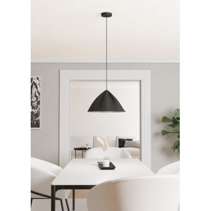 Eglo - Lustr na lanku 1xE27/40W/230V černá