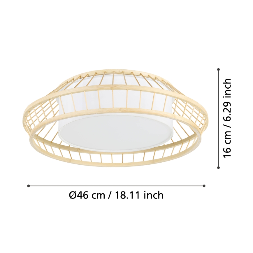 Eglo - LED RGBW Stmívatelné stropní svítidlo LED/22W/230V 2700-6500K
