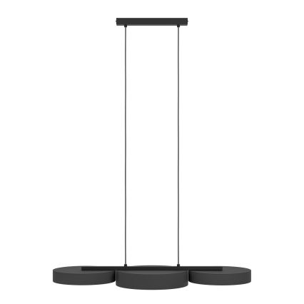 Eglo - LED RGBW Stmívatelný lustr na lanku 3xLED/7,5W/230V 2700-6500K černá