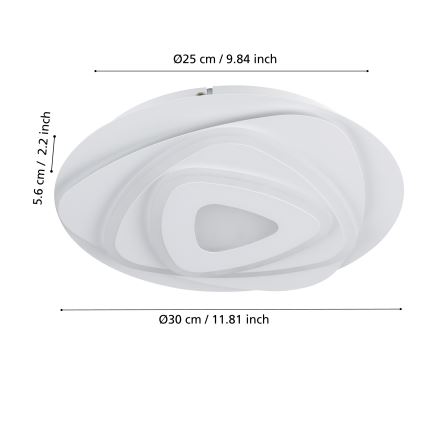 Eglo - LED Stropní svítidlo LED/14,7W/230V pr. 30 cm