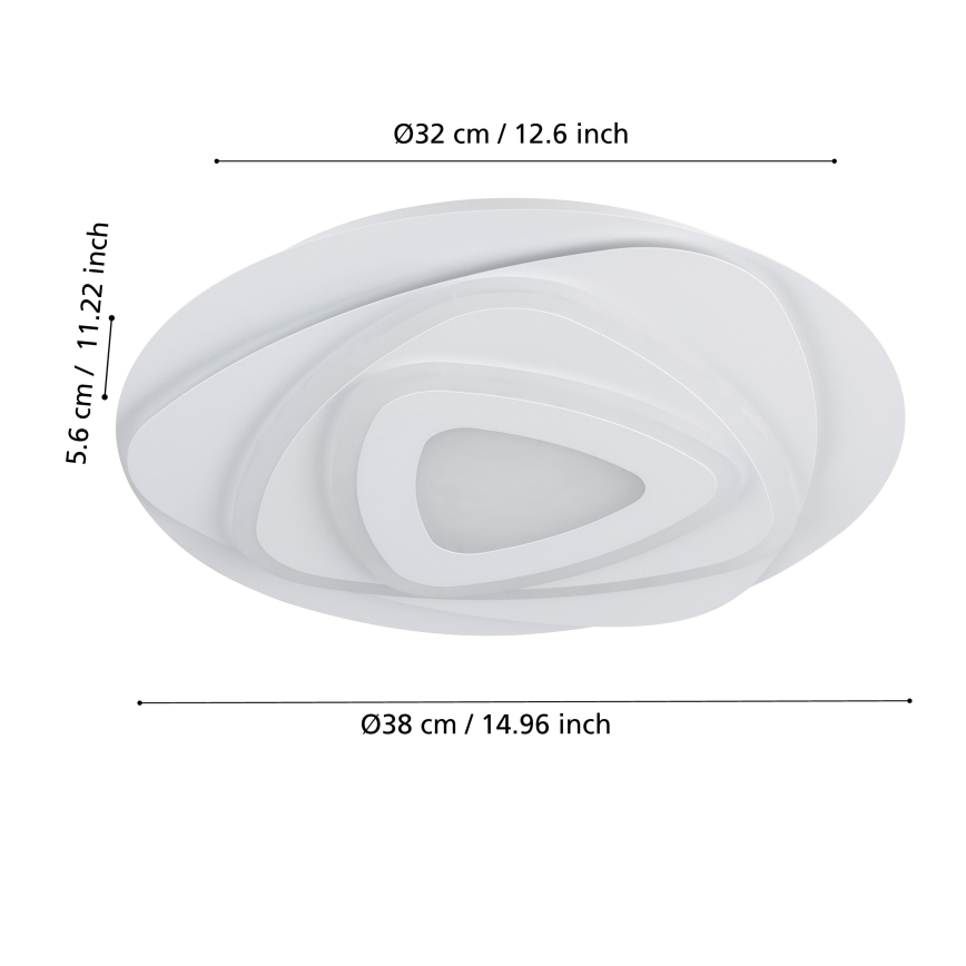 Eglo - LED Stropní svítidlo LED/21W/230V pr. 38 cm
