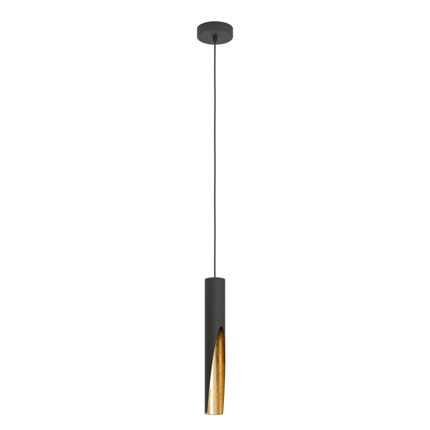 Eglo - LED Lustr na lanku 1xGU10/4,5W/230V černá/zlatá