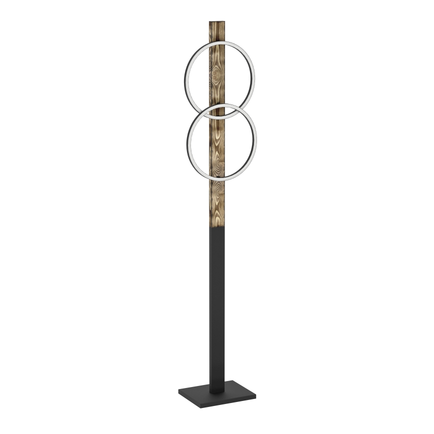 Eglo - LED Stojací lampa 2xLED/12W/230V 3000K hnědá/černá