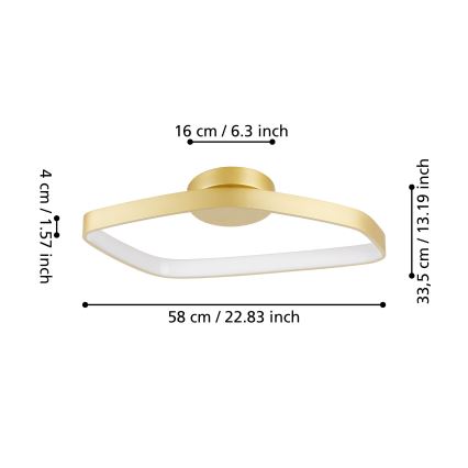 Eglo - LED Stmívatelné stropní svítidlo LED/25,2W/230V