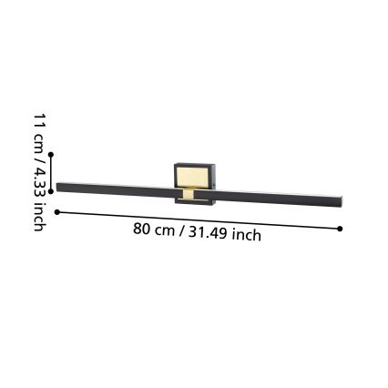 Eglo - LED Koupelnové nástěnné svítidlo LED/17,5W/230V IP44