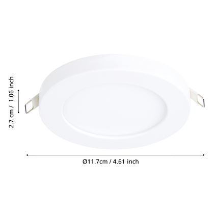 Eglo - LED Podhledové svítidlo LED/5,5W/230V 4000K bílá