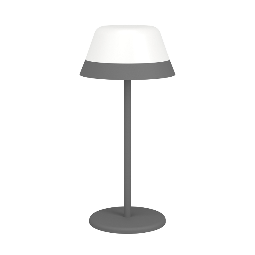 Eglo - LED RGBW Stmívatelná dotyková venkovní lampa 2v1 LED/1,5W/5V 2600 mAh IP54 šedá