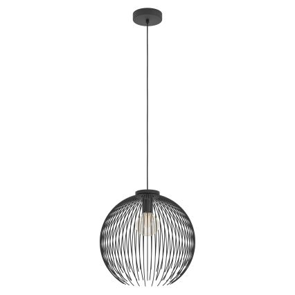 Eglo - Lustr na lanku 1xE27/40W/230V černá