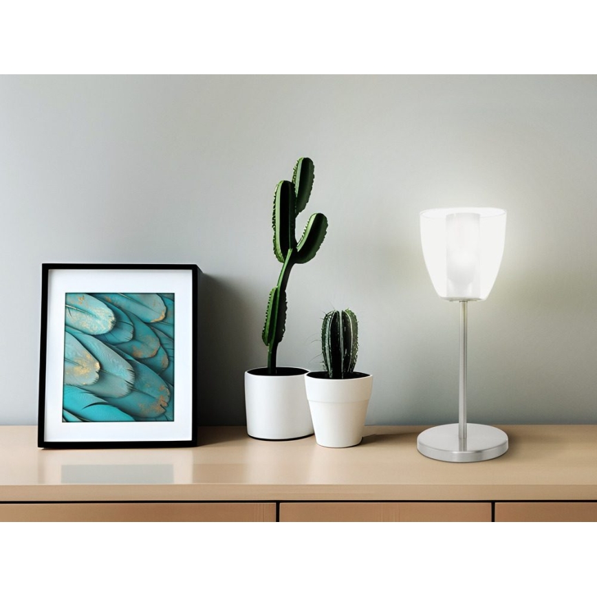 EGLO 90101 - Stolní lampa OLBIA 1xG9/9W matný chrom