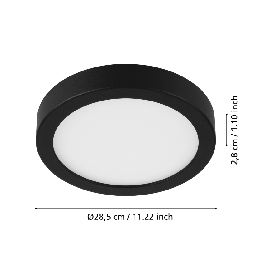 Eglo - LED Stropní svítidlo se senzorem LED/20,5W/230V 3000K černá