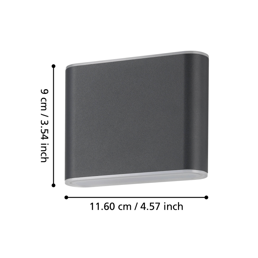 Eglo - LED Venkovní nástěnné svítidlo 2xLED/2,9W/230V 3000K/4000K/6500K IP65