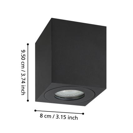 Eglo - Venkovní bodové svítidlo 1xGU10/5W/230V 8x8cm IP44