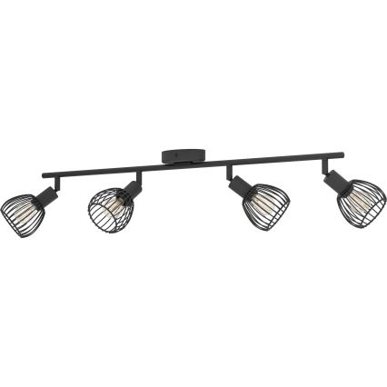 Eglo - Bodové svítidlo 4xE14/40W/230V černá