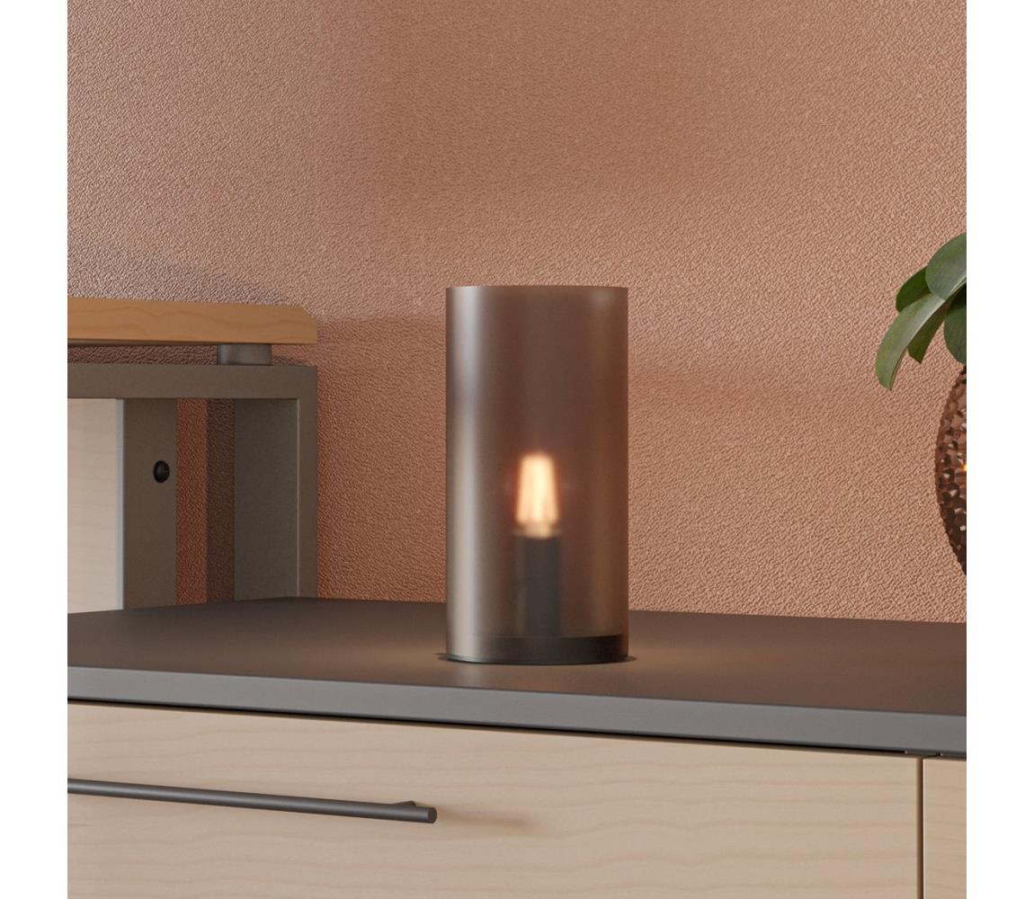 Eglo 901067 - Stolní lampa GEO 1xE14/60W/230V béžová 901067 Béžová,Kouřová