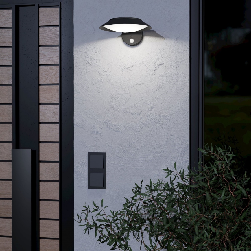 Eglo - LED Solární nástěnné svítidlo se senzorem LED/7W/3,7V IP44