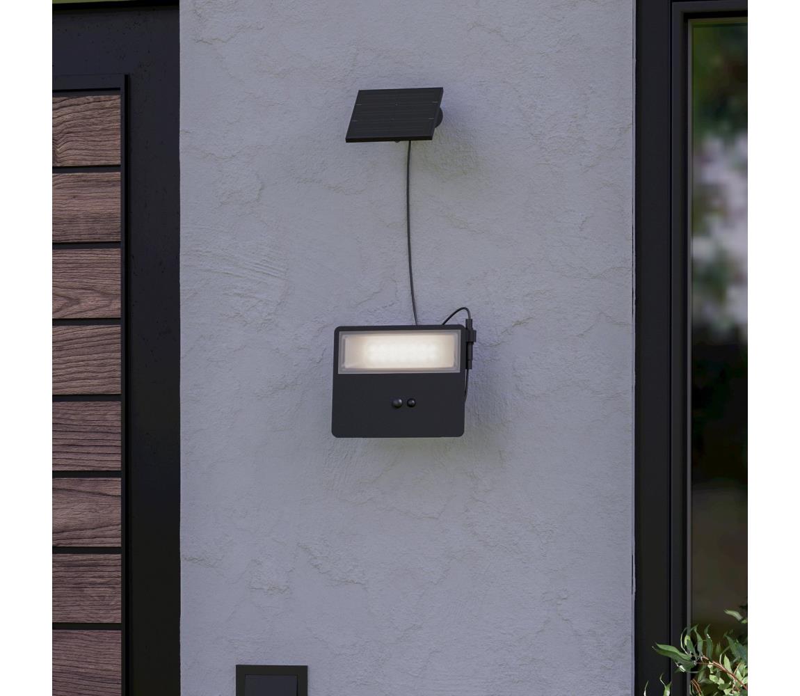 Eglo 901085-LED Solární nás. svítidlo PANETTIERI LED/6,7W/3,7 1200mAh IP44 černá 901085